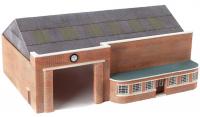 E99660 Exclusive First Editions Art Deco Bus Garage by Scenecraft